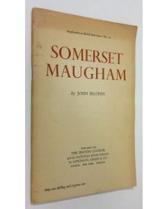 Kirjailijan John Brophy käytetty kirja Somerset Maugham