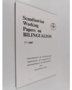 käytetty kirja Scandinavian working papers on bilingualism 7