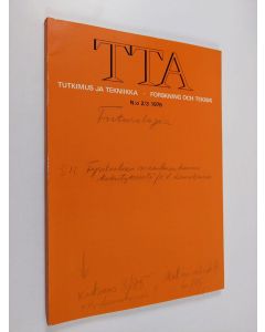 käytetty kirja TTA 2/3 1976 : tutkimus ja tekniikka - Forskning och teknik