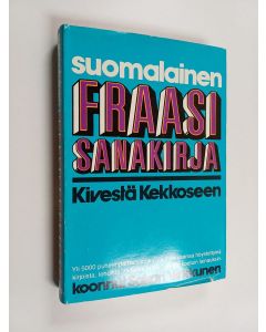 Kirjailijan Sakari Virkkunen käytetty kirja Suomalainen fraasisanakirja : kivestä Kekkoseen : Lähes 6000 puheenpartta, sanakuvaa ja iskusanaa höystettyinä kirjoista, lehdistä, radiosta ja televisiosta kootuin lainauksin