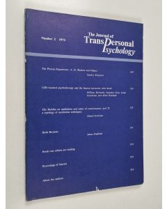 käytetty kirja The Journal of Transpersonal Psychology 2/1972