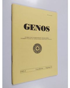 käytetty teos Genos 3 / 1993 : Suomen sukututkimusseuran aikakauskirja