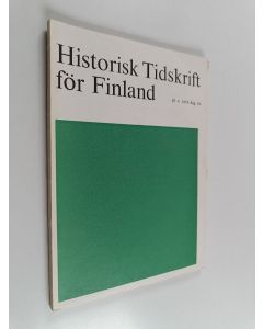 käytetty kirja Historisk tidskrift för Finland 4/1979