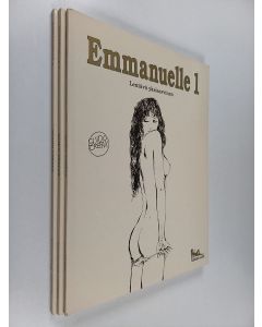 Kirjailijan Guido Crepax käytetty kirja Emmanuelle 1-3 : Lentävä yksisarvinen ; Ruusuja ja jumalattaria ; Vapaan rakkauden lait