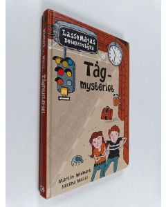 Kirjailijan Martin Widmark käytetty kirja Tågmysteriet