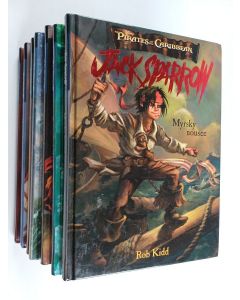 Kirjailijan Rob Kidd käytetty kirja Jack Sparrow 1-7 : Myrsky nousee ; Seireenien laulu ; Kohtalokas kamppailu ; Cortesin miekka ; Pronssiaika ; Hopean hohde ; Kultainen kaupunki