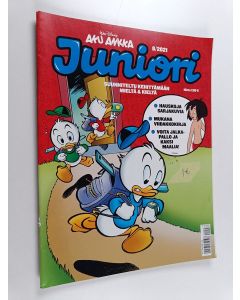 Kirjailijan Walt Disney käytetty teos Aku Ankka juniori 8/2021