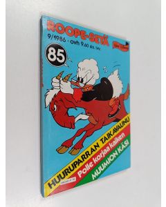 Kirjailijan Walt Disney käytetty kirja Roope-setä 9/1986