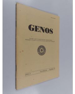 käytetty teos Genos : 1992-3 : Vuosikerta 63