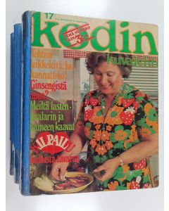 käytetty kirja Kodin kuvalehti vuosikerta 1975 (3kirjaa) ((yhteensidottu))