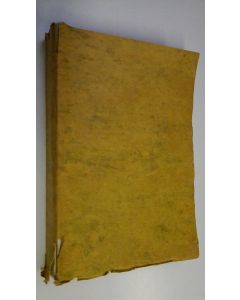 Kirjailijan Simo Pakarinen käytetty kirja Suomalainen kirjallisuus 1906-1910 : aakkosellinen ja aineenmukainen luettelo = La litterature finnoise 1906-1910 : catalogue alphabetique et systematique