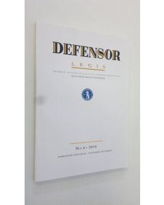 käytetty kirja Defensor legis 6/2010 : Suomen asianajajaliiton äänenkannattaja