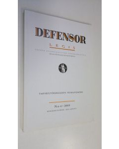 käytetty kirja Defensor legis n:o 4/2003