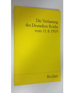 Kirjailijan Hermann Mosler käytetty kirja Die Verfassung des Deutschen Reichs vom 11. August 1919