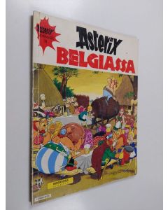 Kirjailijan Rene Goscinny käytetty kirja Asterix Belgiassa