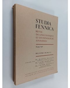 käytetty kirja Studia Fennica : Revue de linguistique et d'ethnologie finnoises, Tome 7