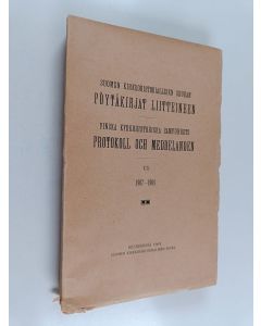 käytetty kirja Suomen kirkkohistoriallisen seuran pöytäkirjat liitteineen VIII 1907-1908 = Finska kyrkohistoriska samfundets protokoll och meddelanden VIII 1907-1908