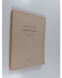 käytetty kirja Helsingin yliopiston ohjelma vuonna 1963-1964