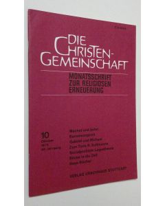 käytetty teos Die Christen-Gemeinschaft 10/1976 : Monatsschrift zur religiosen erneuerung
