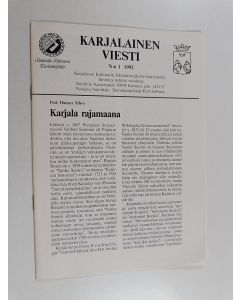 käytetty teos Karjalainen viesti n:o 1/1992