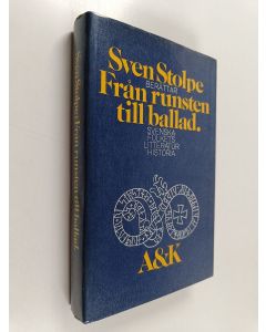 Kirjailijan Sven Stolpe käytetty kirja Från runsten till ballad