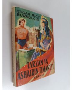 Kirjailijan Edgar Rice Burroughs käytetty kirja Tarzan ja Ashairin timantti