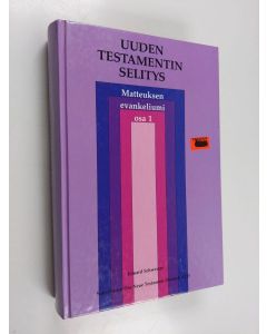 Kirjailijan Eduard Schweizer käytetty kirja Matteuksen evankeliumi - Uuden testamentin selitys ; 1