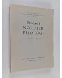 käytetty kirja Studier i nordisk filologi 46