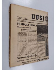 käytetty teos Uusi Suomi N:o 315/1939 (21.11.1939)