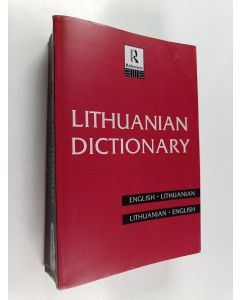 Kirjailijan Bronius Piesarskas käytetty kirja Lithuanian dictionary : English-Lithuanian Lithuanian-English