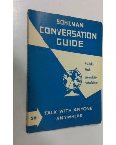 Kirjailijan Waldemar Adams käytetty kirja Sohlman conversation guide 56, Svensk-finsk