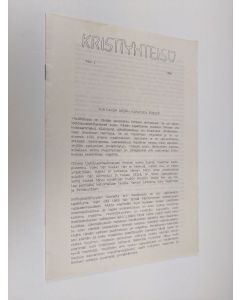 käytetty teos Kristiyhteisö 1/1984 : Ajatuksia kesän kasvojen edessä