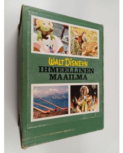 käytetty kirja Walt Disneyn ihmeellinen maailma : Kaukomaiden eläimiä ; Lännen tarinoita ; Läheltä ja kaukaa + pahvikotelo
