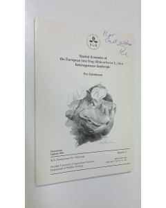 Kirjailijan Per Edenhamn käytetty kirja Spatial dynamics of the European tree frog (Hyla arborea L.) in a heterogenous environment