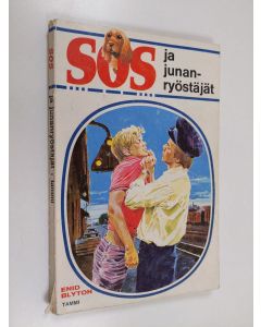 Kirjailijan Enid Blyton käytetty kirja SOS ja junanryöstäjät