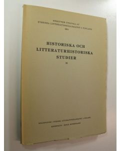 käytetty kirja Historiska och litteraturhistoriska studier 33