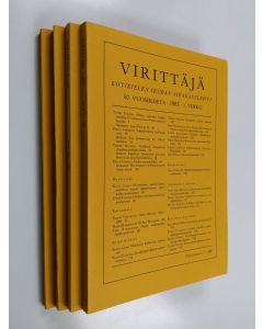 käytetty kirja Virittäjä vuosikerta 1983 (nrot 1-4)