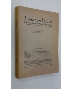 käytetty teos Luonnon ystävä vuosikerta 1934