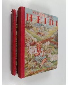 Kirjailijan Johanne Spyri käytetty kirja Heidi 1-2