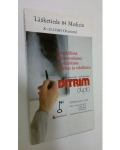 käytetty kirja Lääketiede 84 Medicin 8.-13.1.1984 Otaniemi : Ohjelma, näyttelyluettelo