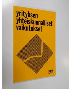 käytetty kirja Yrityksen yhteiskunnalliset vaikutukset