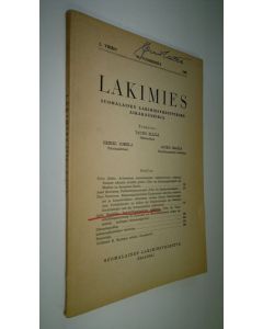 käytetty kirja Lakimies 1962 nro 2