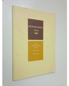 käytetty teos Psykologia 3/1985 : tiedepoliittinen aikakauslehti