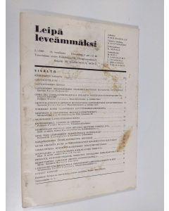 käytetty teos Leipä leveämmäksi 2/1966