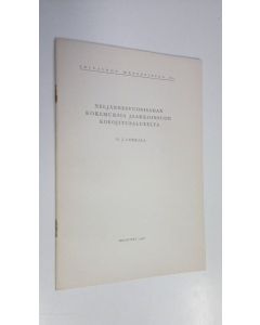 Kirjailijan O. J. Lukkala käytetty teos Neljännesvuosisadan kokemuksia Jaakkoinsuon koeojitusalueelta (eripainos metsätietoa II, I)