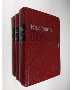 Kirjailijan Karl Marx käytetty kirja Pääoma 1-3 : kansantaloustieteen arvostelua : Pääoman tuotantoprosessi ; Pääoman kiertokulkuprosessi ; Kapitalistisen tuotannon kokonaisprosessi