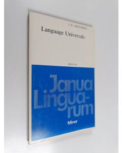Kirjailijan Joseph H. Greenberg käytetty kirja Language universals with special reference to feature hierarchies