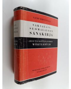 Kirjailijan Lauri Hirvensalo käytetty kirja Saksalais-suomalainen sanakirja = Deutsch-finnisches Wörterbuch