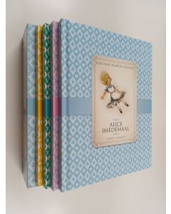 Kirjailijan Lewis Carrol käytetty kirja Kogumik tuntud lugusid : Alice imedemaal ; Väikesed naised ; Kolm musketäri ; Aarte saar (Laatikossa)