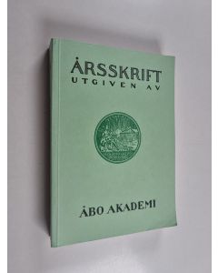 käytetty kirja Årsskrift, 71 - 1987